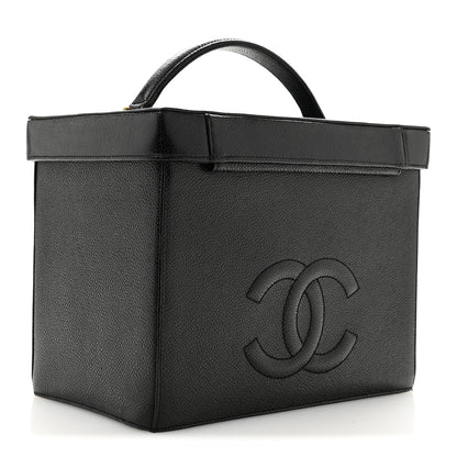 Chanel Caviar Vanity Train Case Black 3 of 16