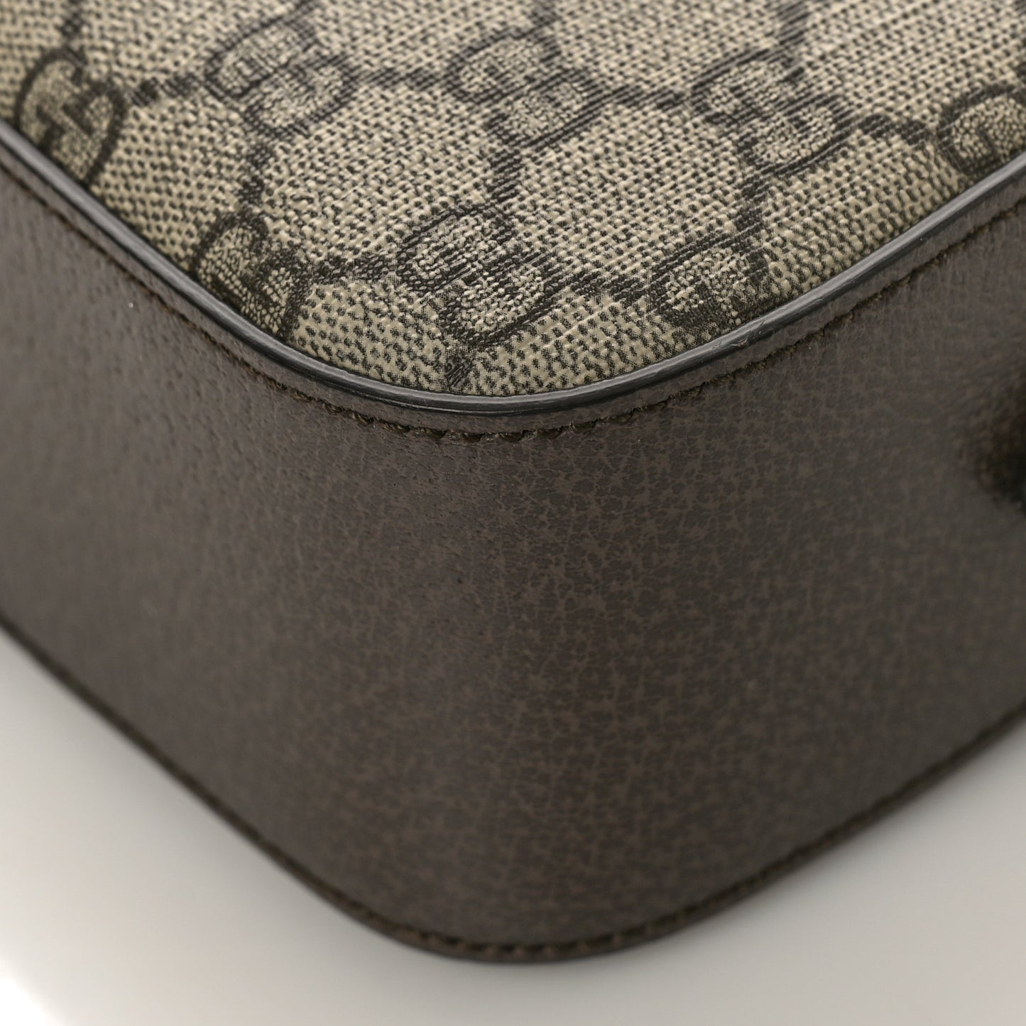 GG Supreme Monogram Web Neo Vintage Shoulder Bag Beige New Acero Crop