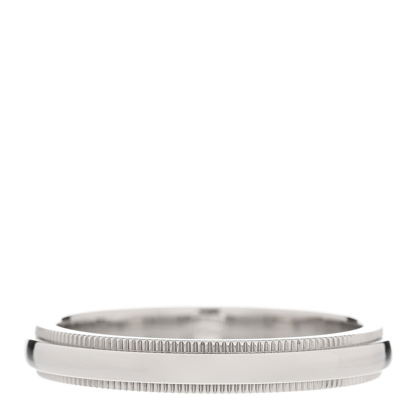 Platinum 3mm Together Milgrain Wedding Band Ring 55 7.25