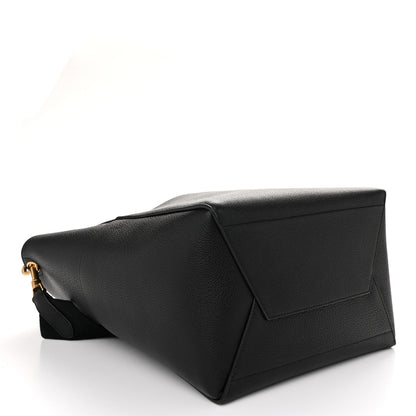 Celine Soft Grained Calfskin Sangle Bucket Bag Black 4 of 9