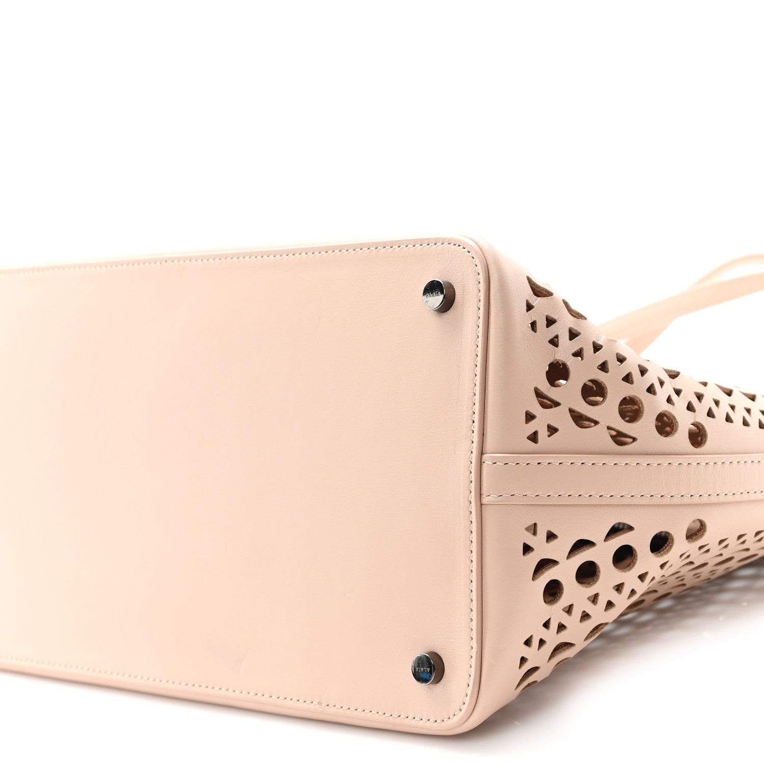 Alaia Calfskin Vienne Tote Sable 10 of 12