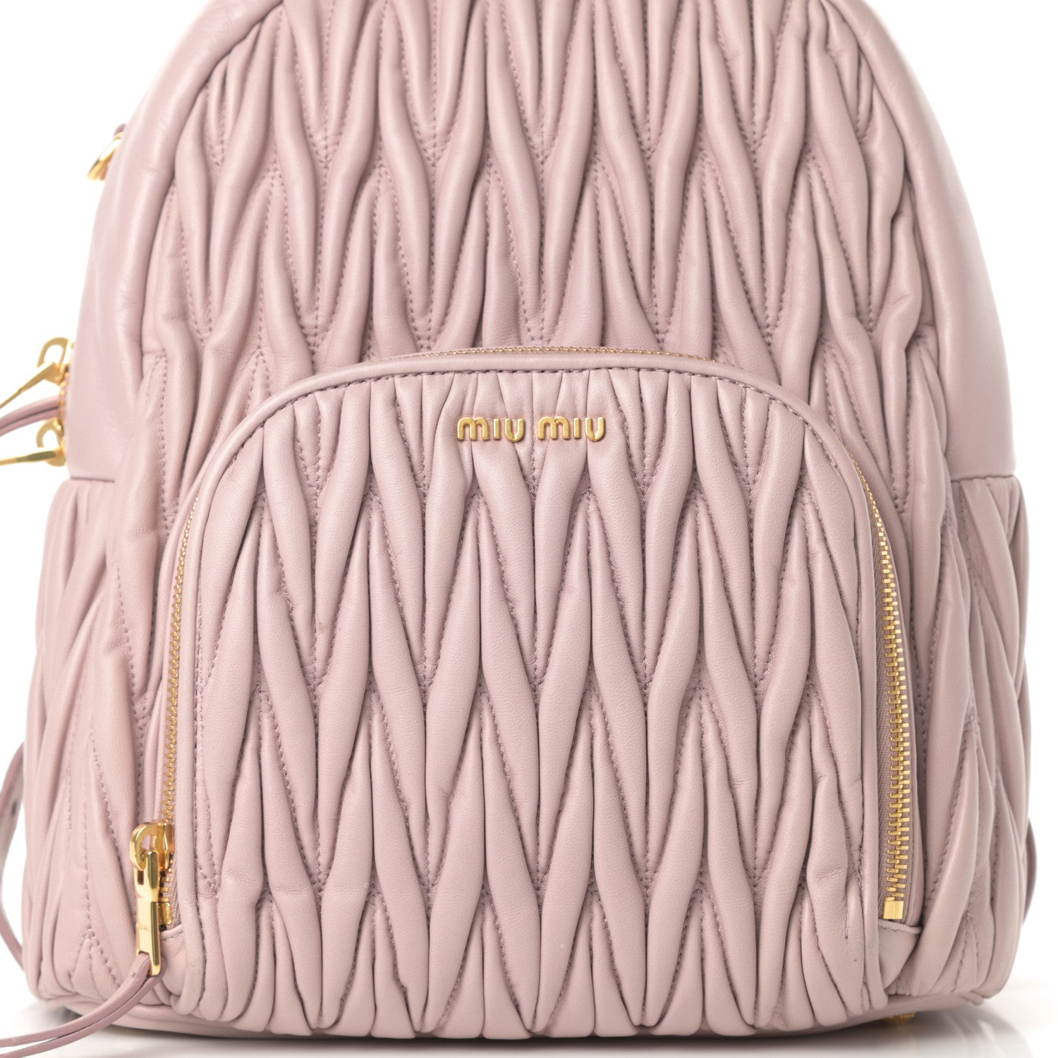 Miu Miu Nappa Matelasse Backpack Mughetto 9 of 13