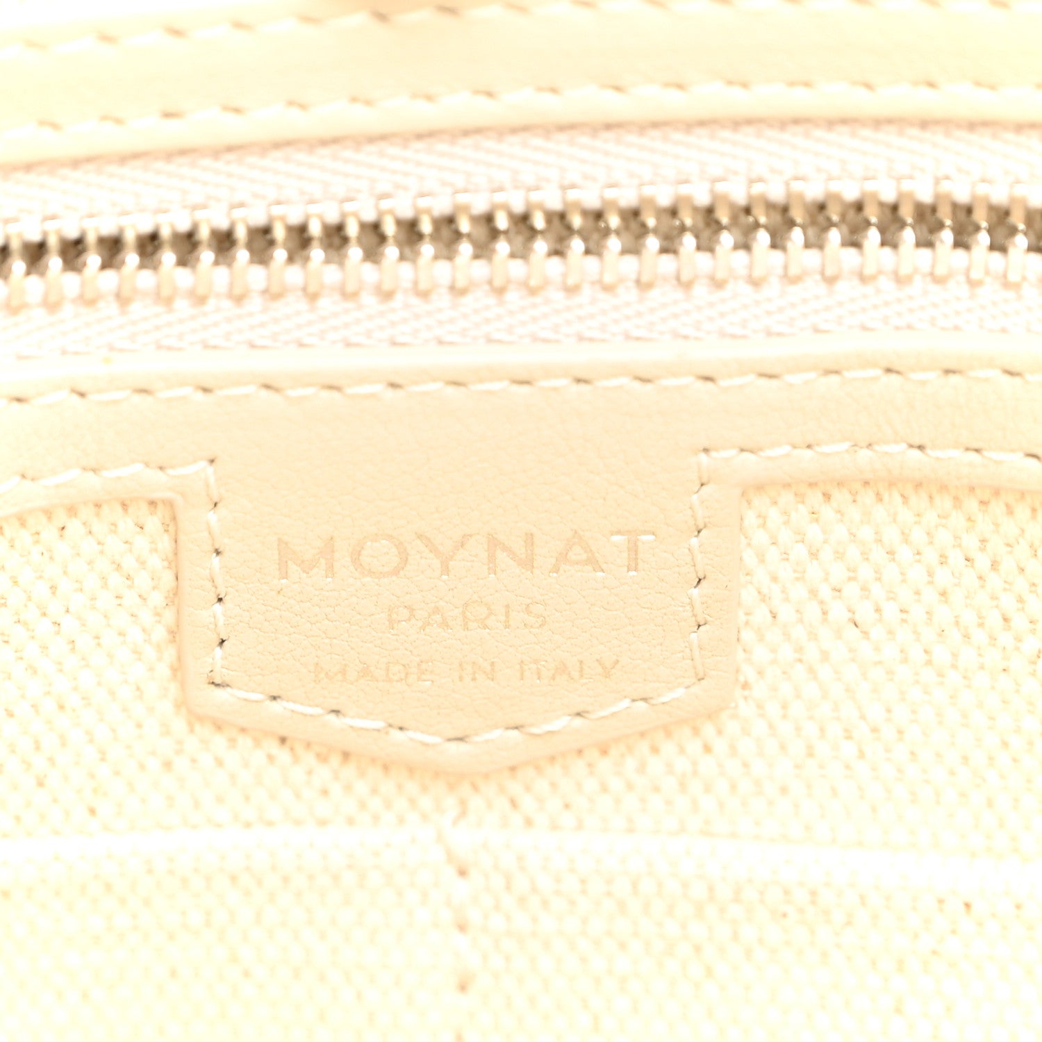 Moynat Calfskin Canvas M Tote PM Beige 6 of 9