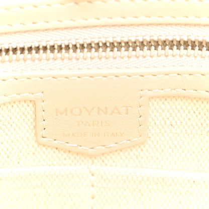 Moynat Calfskin Canvas M Tote PM Beige 6 of 9