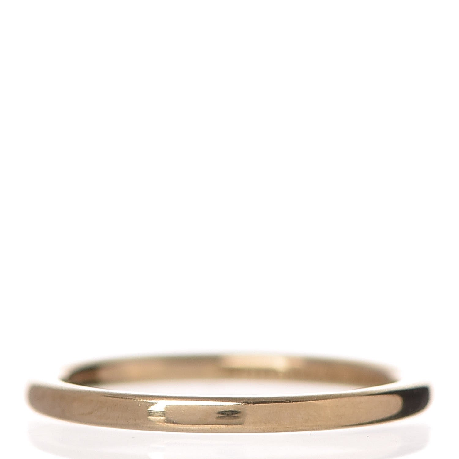 Tiffany 18K Yellow Gold Classic Wedding Band Ring 45.5 3.5 3 of 4