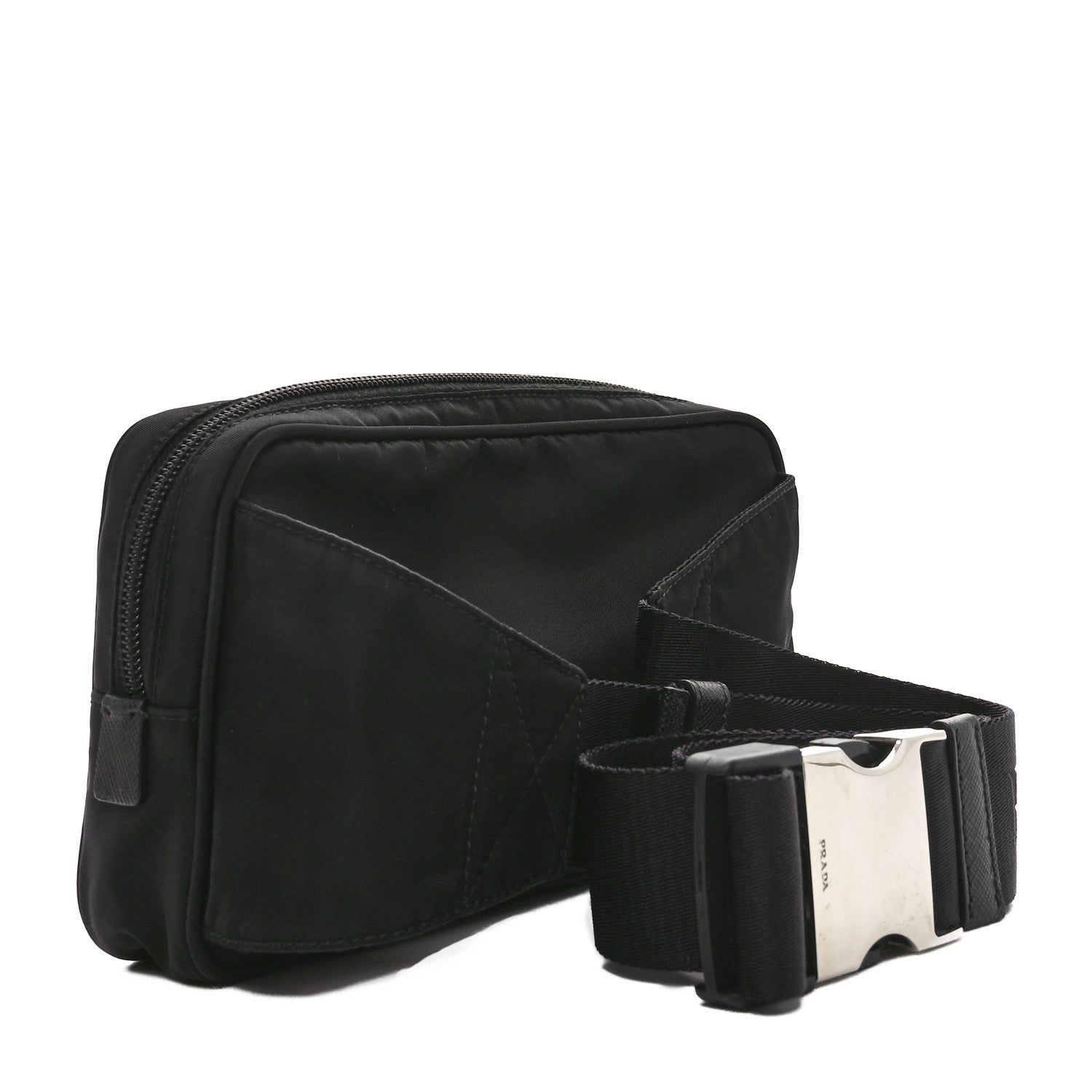 Prada Tessuto Nylon Belt Bag Black 3 of 9