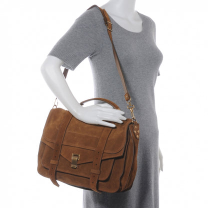 Proenza Schouler Suede PS1 Large Satchel Tobacco 2 of 8