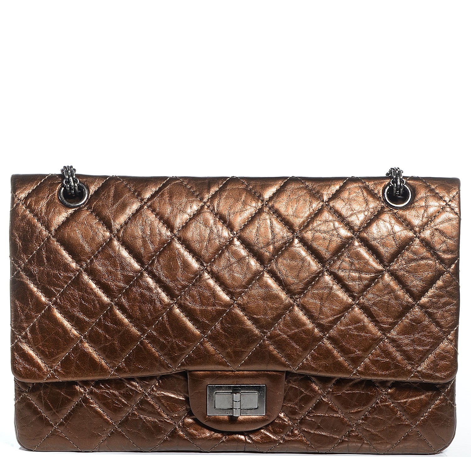 Chanel Aged Calfskin 2.55 Reissue 227 Flap Bronze 1 of 8
