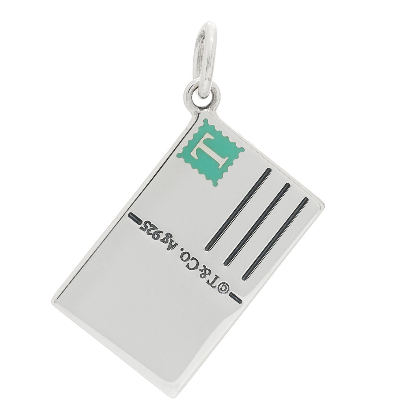Sterling Silver Enamel Sydney Postcard Charm Blue