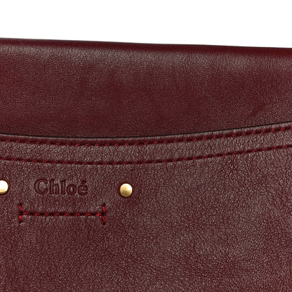 Chloe Smooth Calfskin Medium Roy Clutch Plum Purple 10 of 15