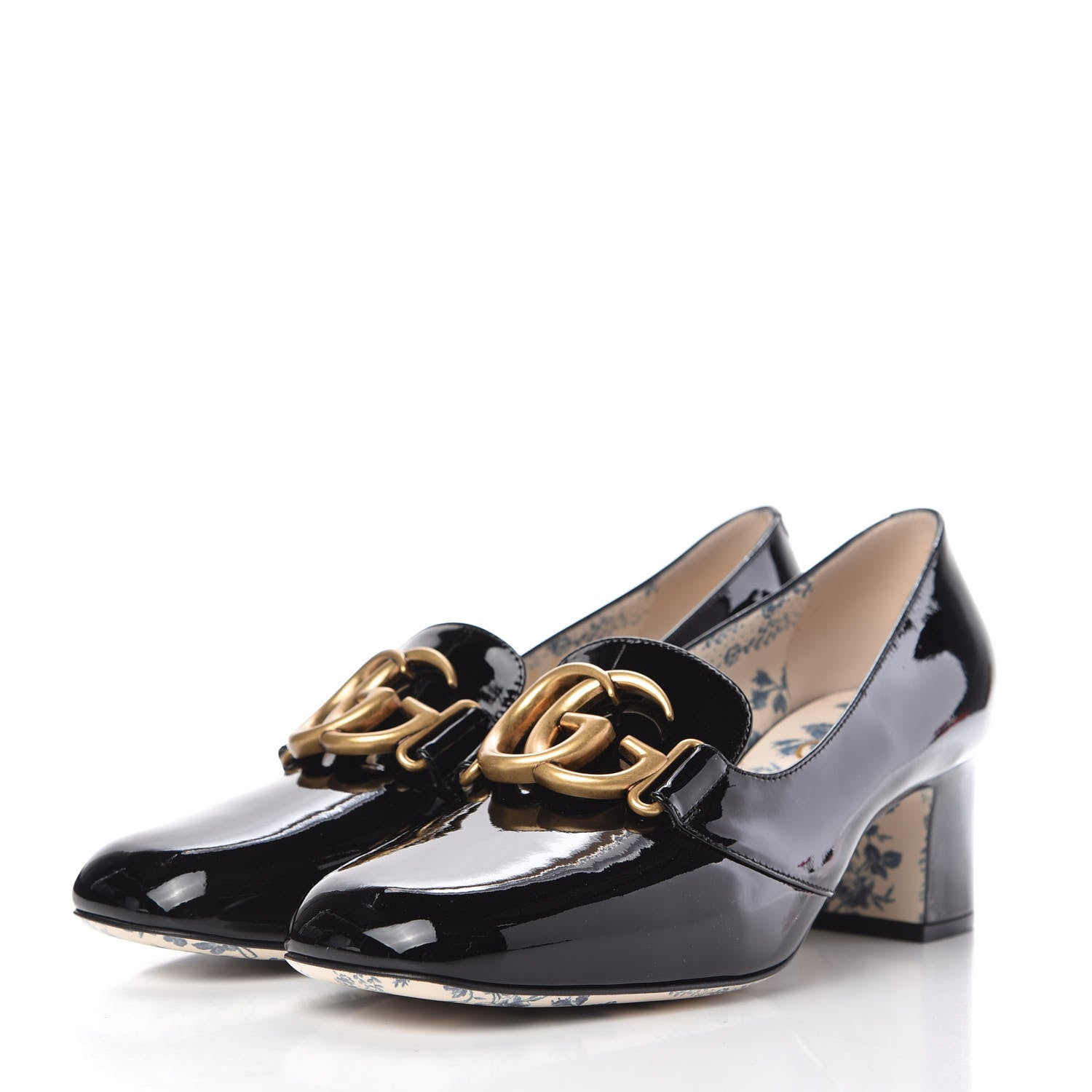 Gucci Vernice GG Victoire 55mm Loafer Pumps 40 Black 3 of 10