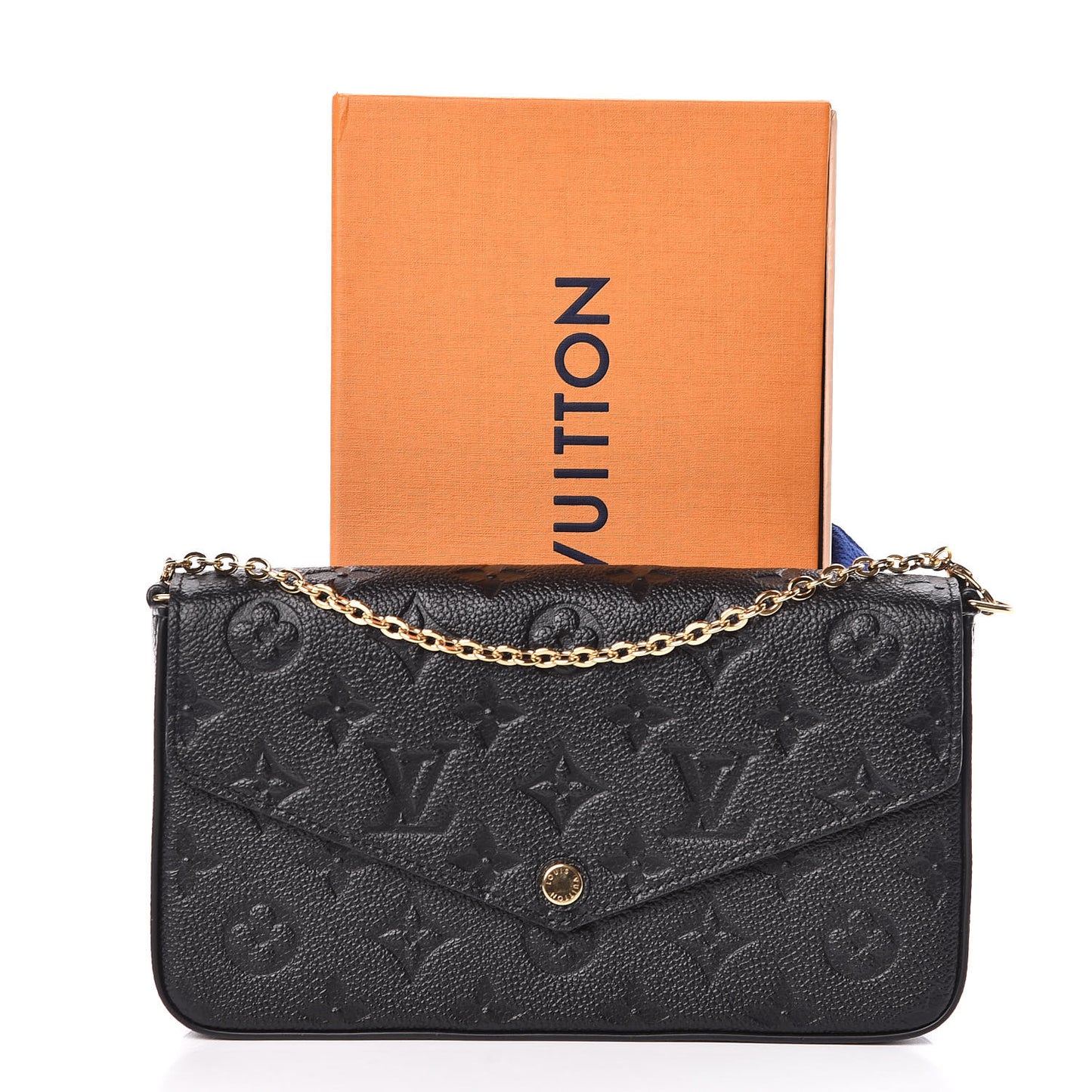 Empreinte Pochette Felicie Chain Wallet Black