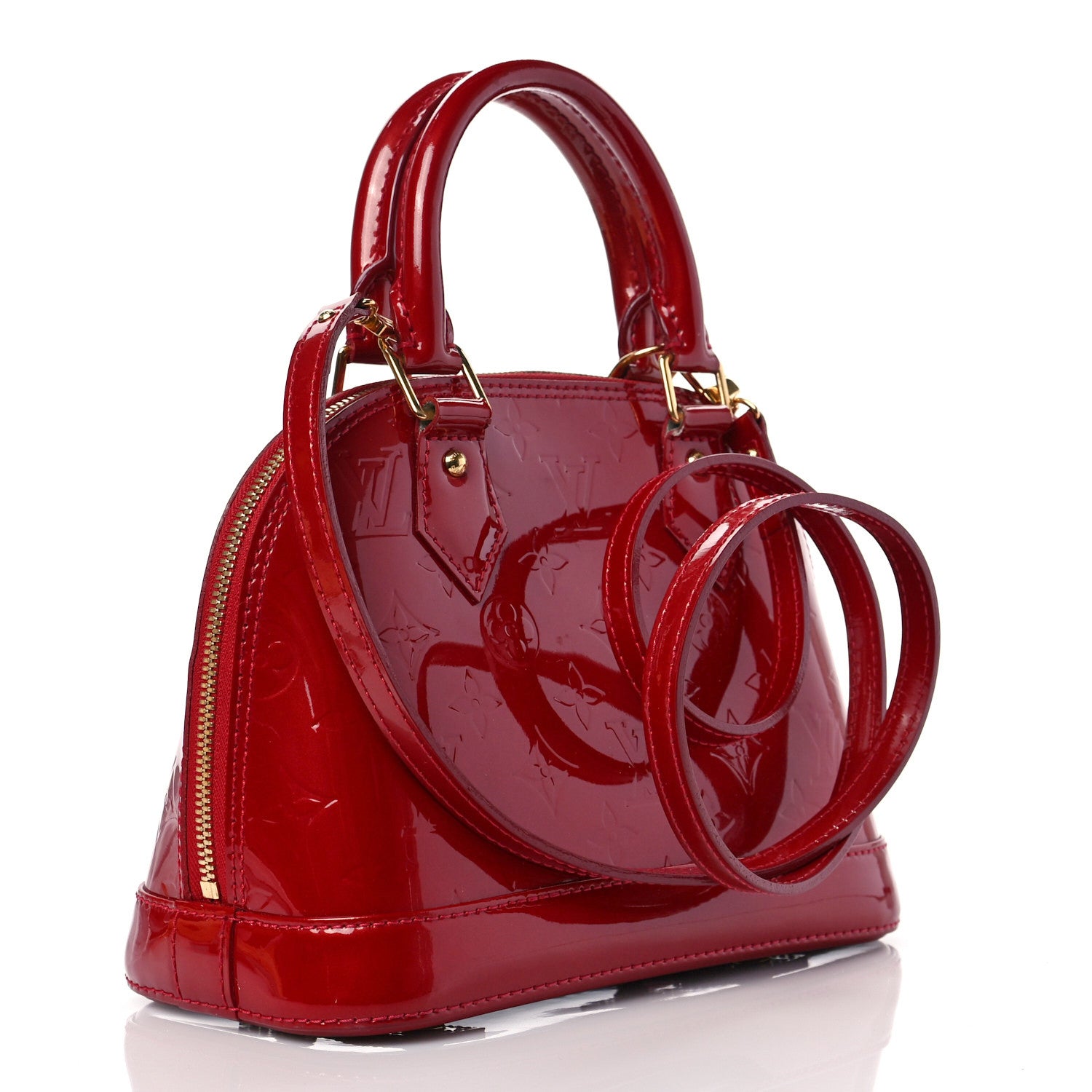 Louis Vuitton Vernis Alma BB Pomme D'Amour 2 of 5