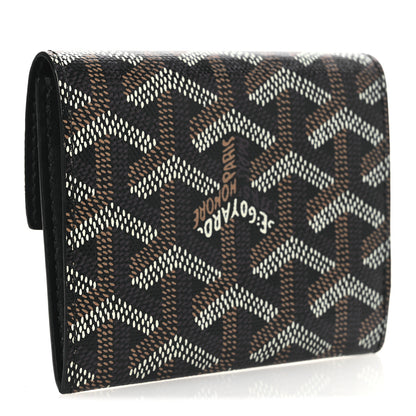 Goyard Goyardine Marigny Coin Purse Wallet Black Gold 2 of 7
