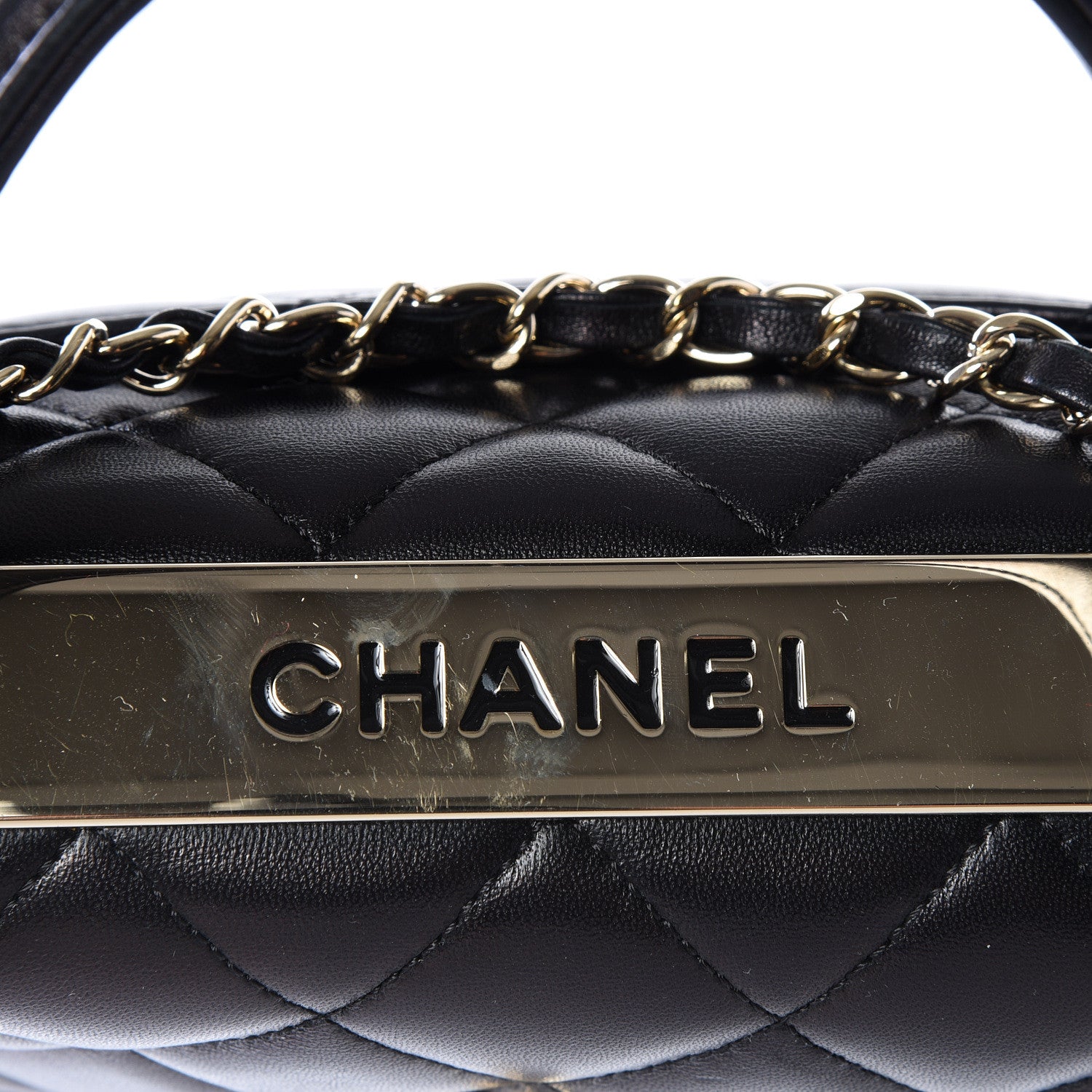 Chanel Lambskin Quilted Small Trendy CC Dual Handle Flap Bag Black 15 of 17