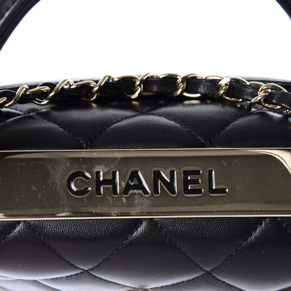 Chanel Lambskin Quilted Small Trendy CC Dual Handle Flap Bag Black 15 of 17