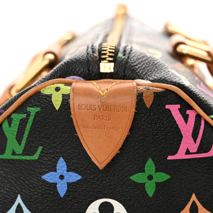 Louis Vuitton Monogram Multicolor Speedy 30 Black 6 of 13