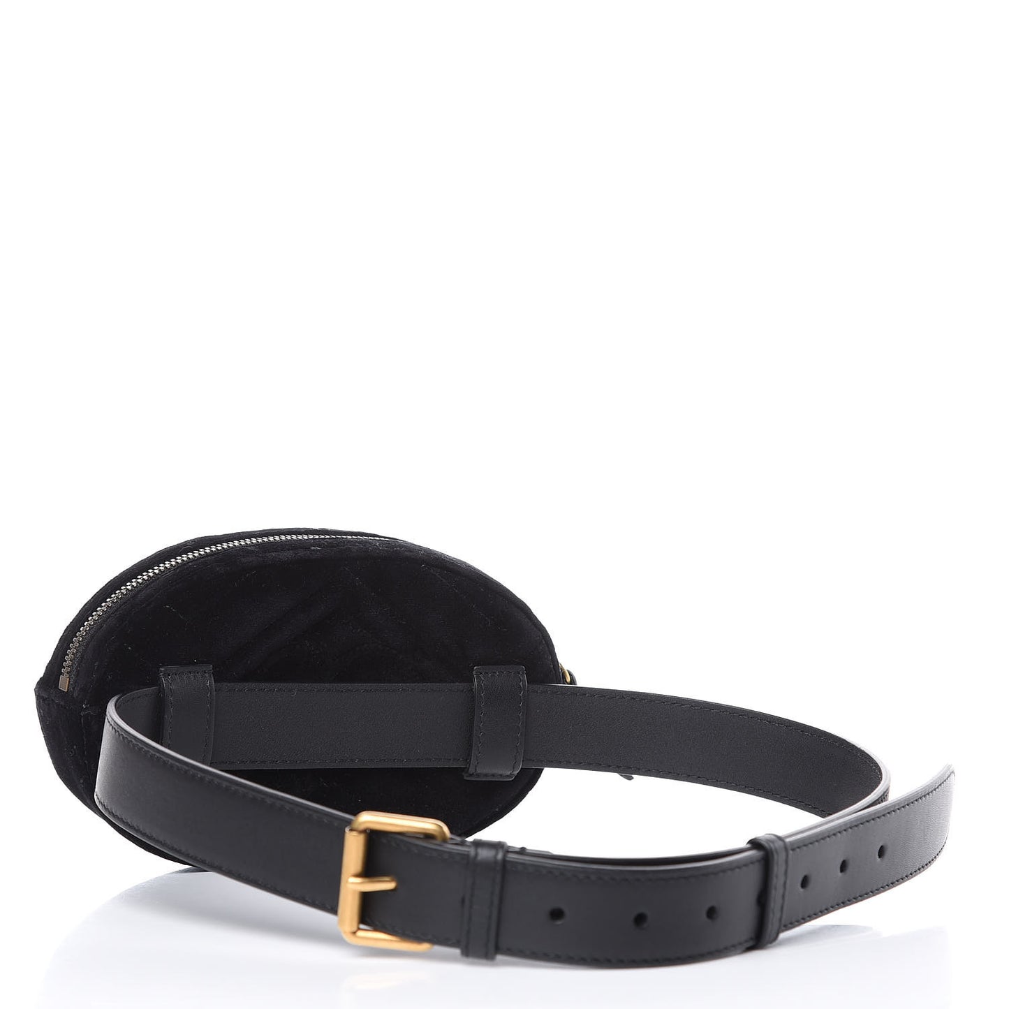 Velvet Matelasse GG Marmont Belt Bag 85 34 Black