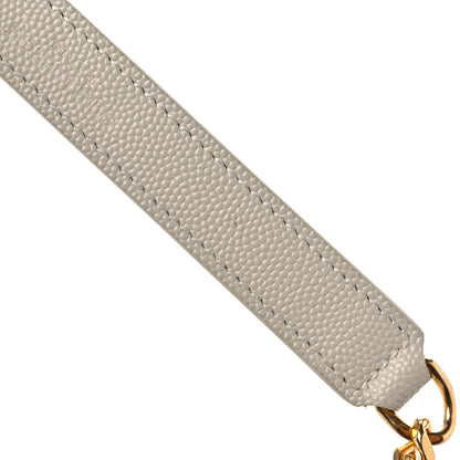 Saint Laurent Grain De Poudre Textured Mixed Matelasse Triquilt Small Monogram Satchel Crema Soft 16 of 16