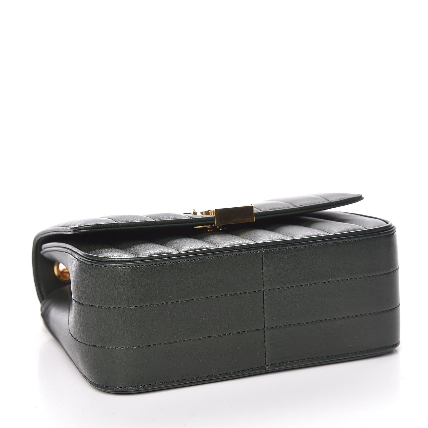 Lambskin Matelasse Monogram Medium Vicky Chain Bag Algae