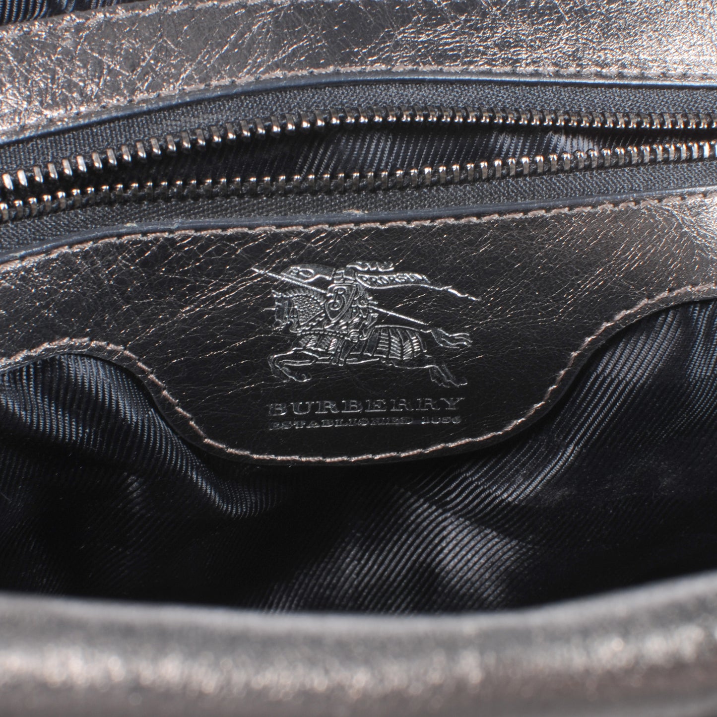 Leather Quilted Large Manor Tote Nickel