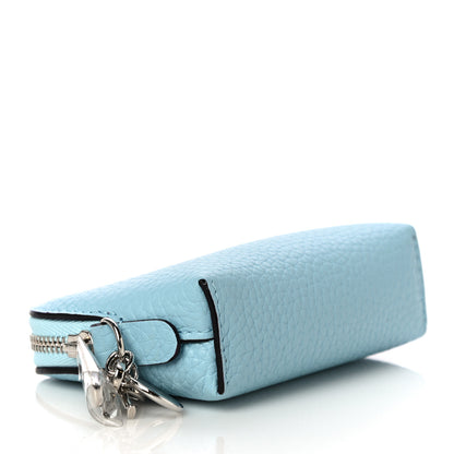 Christian Dior Bullcalf Diorissimo Coin Purse Light Blue 4 of 11