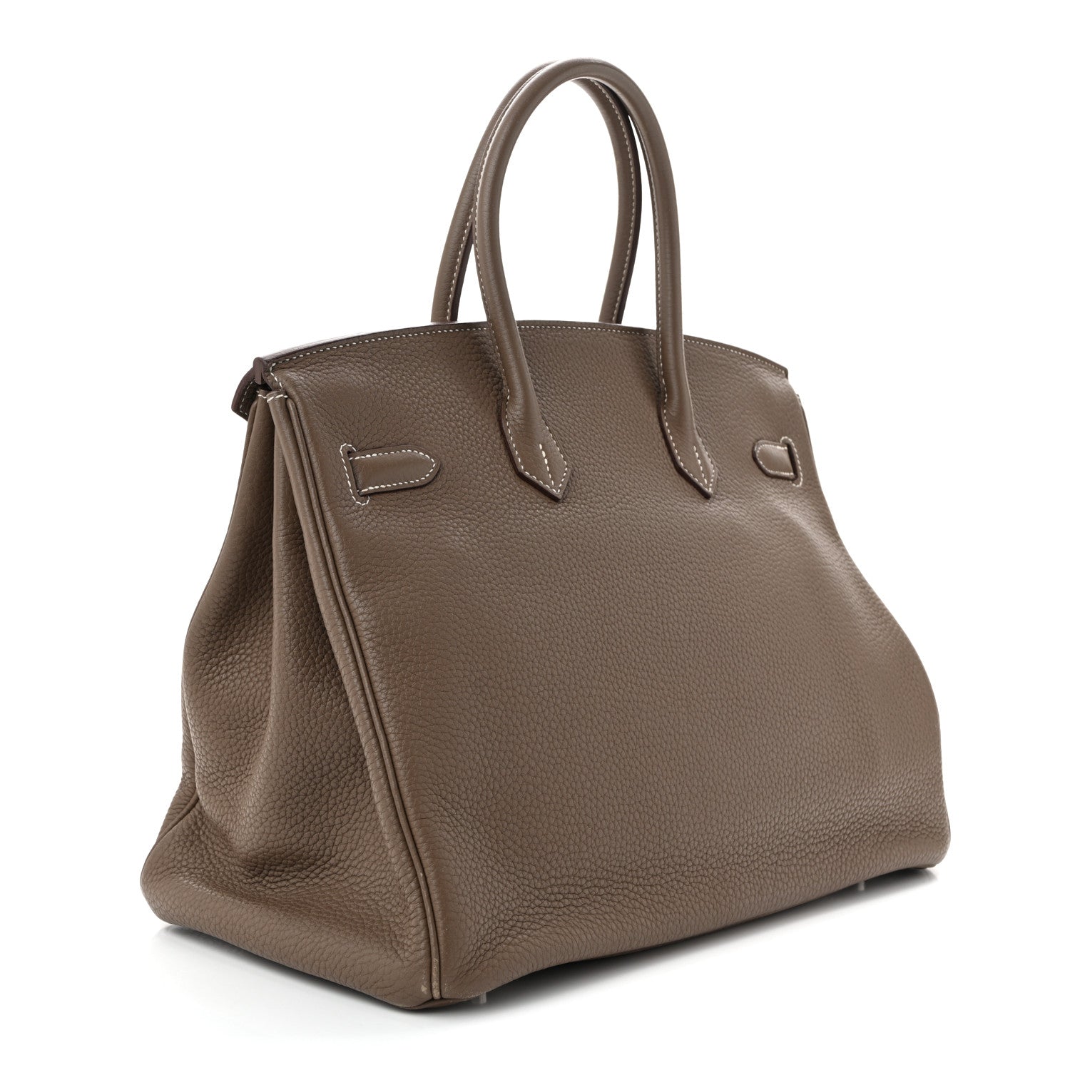 Hermes Taurillon Clemence Birkin 35 Etoupe 3 of 11