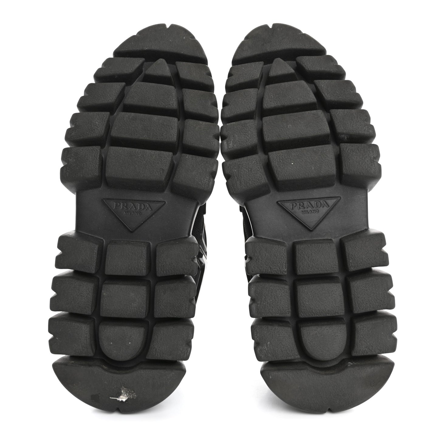 Rubber Technical Knit Fabric Triangle Logo Evolution 55mm Sneakers 35.5 Black