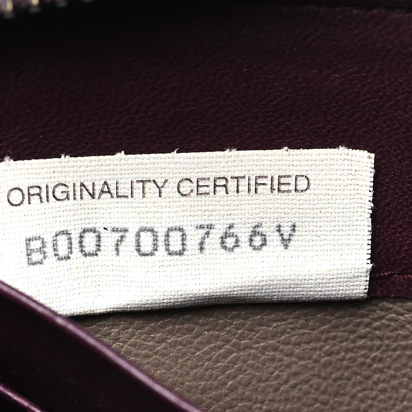 Nappa Intrecciato Zip Around Wallet Aubergine