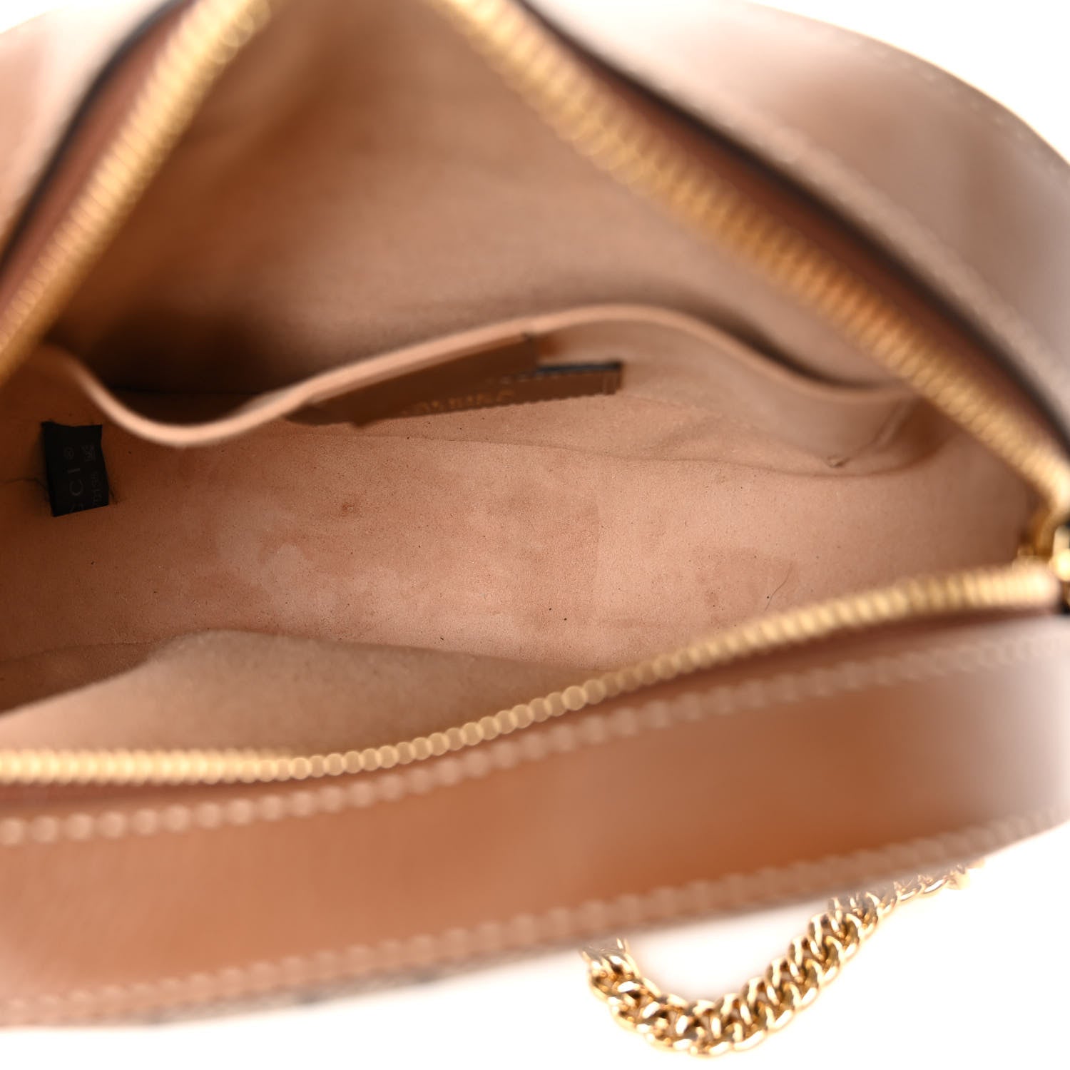 Gucci GG Supreme Monogram Blind For Love Embroidered Mini Chain Shoulder Bag Beige Tuscany 5 of 12
