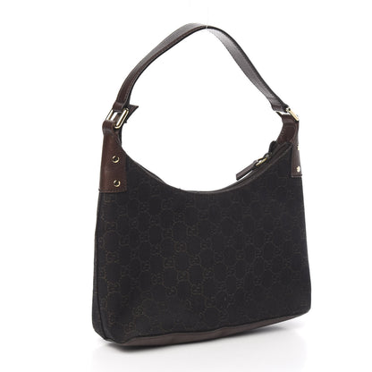 Gucci Monogram Small Hobo Navy Brown 3 of 11