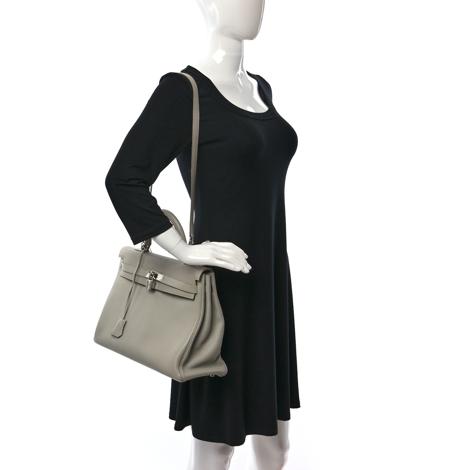 Hermes Togo Kelly Retourne 35 Gris Perle 2 of 18