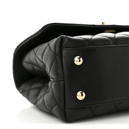 Chanel Caviar Quilted Mini Coco Handle Flap Black 9 of 10