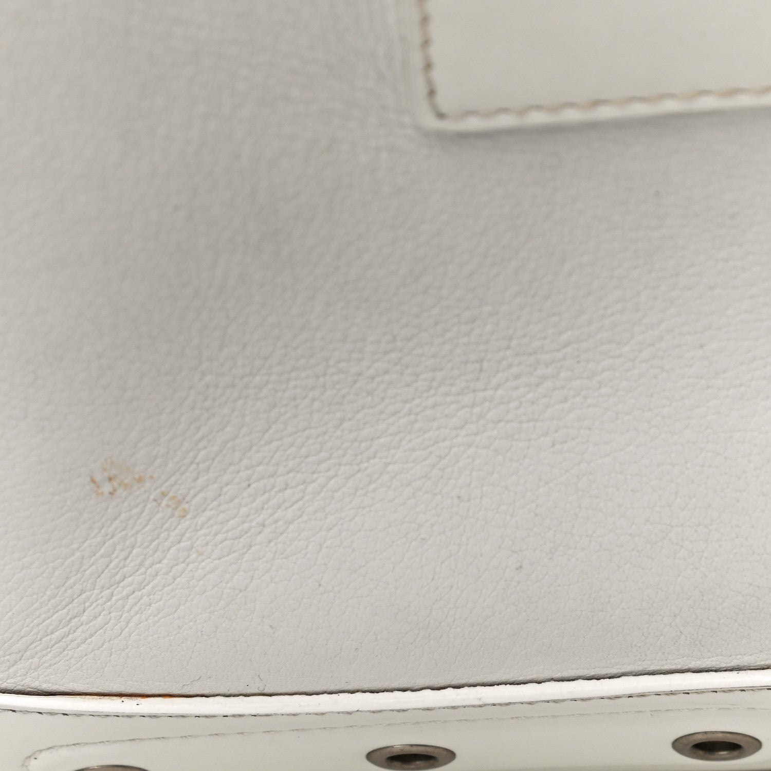 Christian Dior Grained Calfskin Street Chic Top Handle Bag White 27 of 35