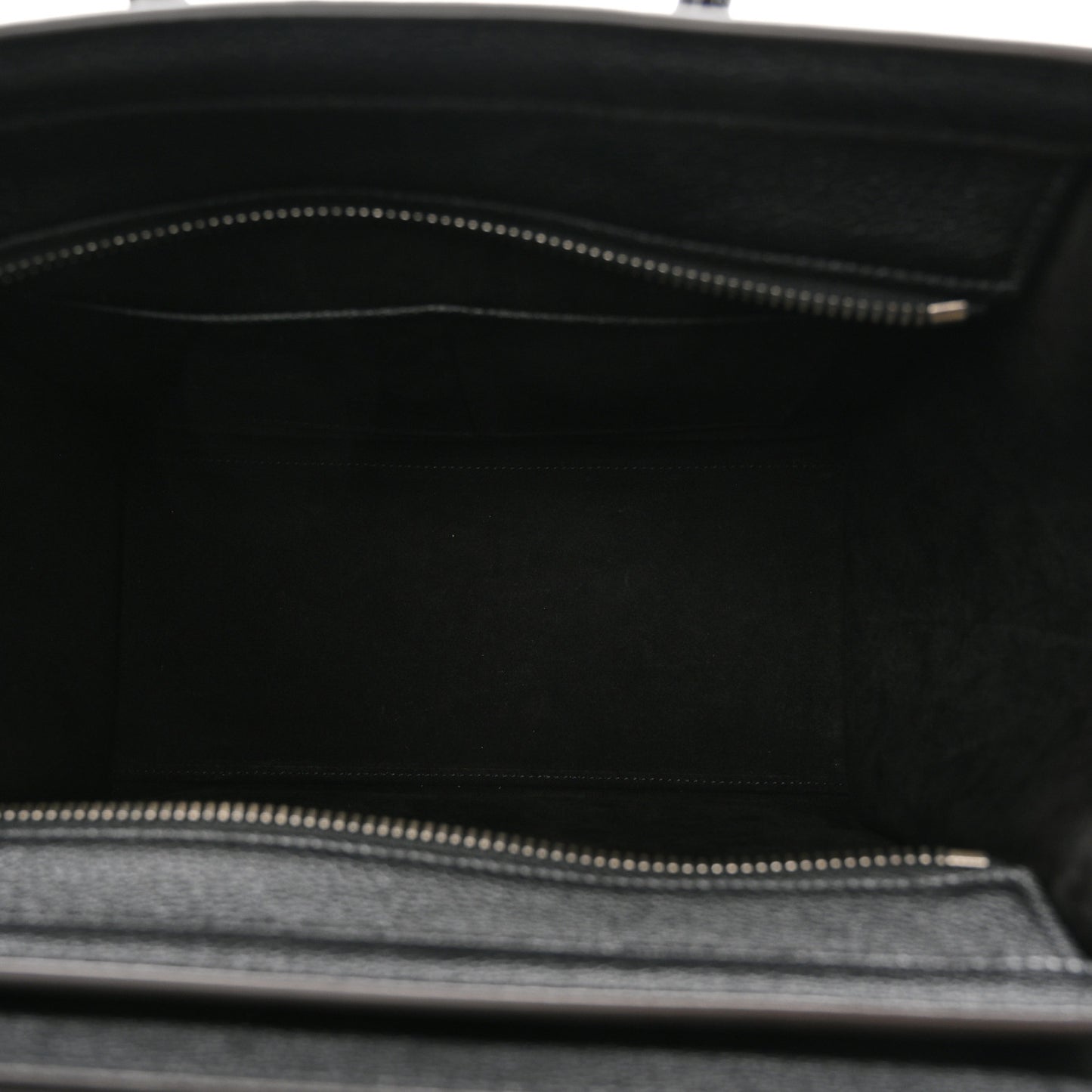 Drummed Calfskin Micro Luggage Black