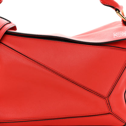 Loewe Calfskin Medium Puzzle Bag Scarlet 8 of 17