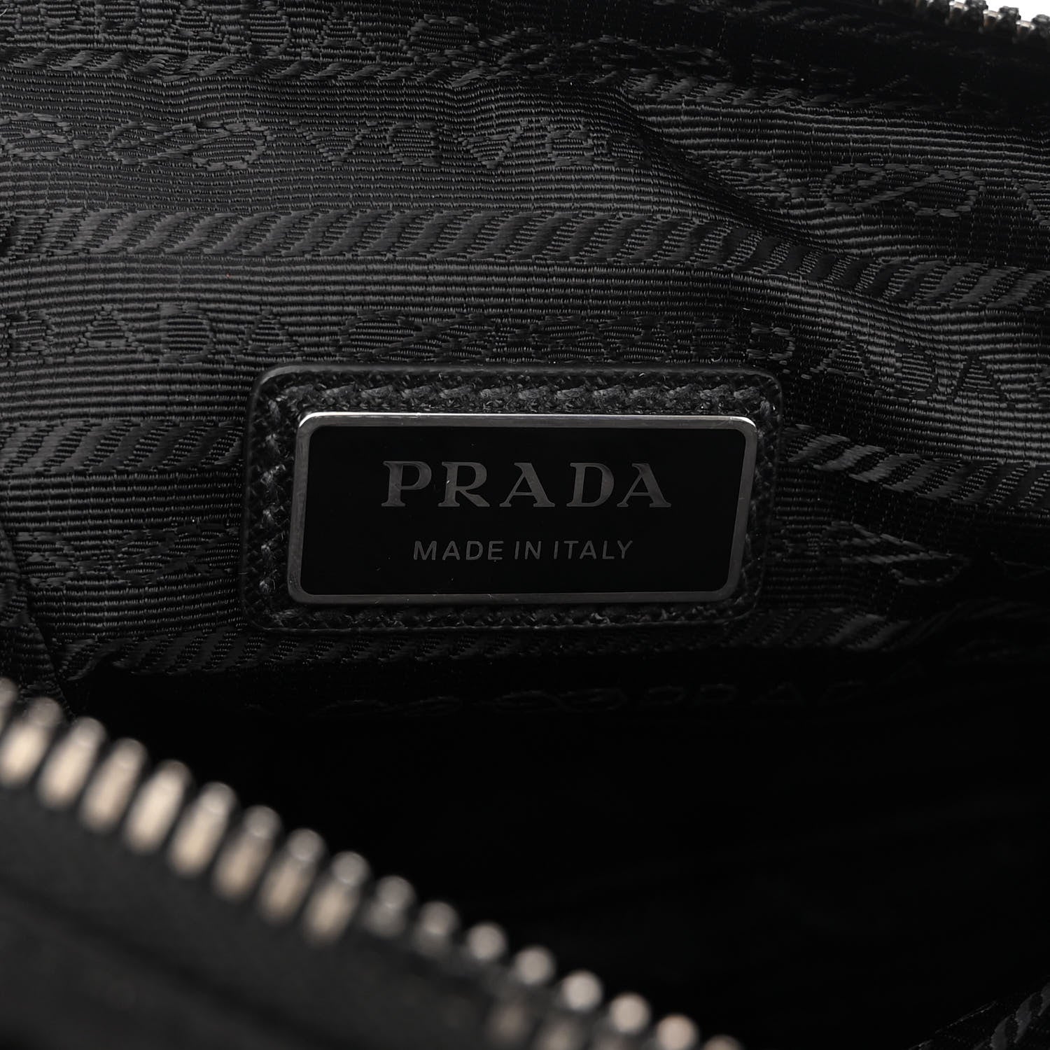Prada Re-Nylon Saffiano Pocket Single Snap Buckle Shoulder Bag Black 6 of 9