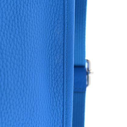 Hermes Taurillon Clemence Evelyne III PM Bleu Hydra 10 of 10