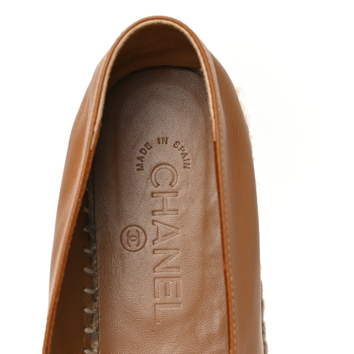 Chanel Lambskin CC Espadrilles 38 Light Brown 7 of 8