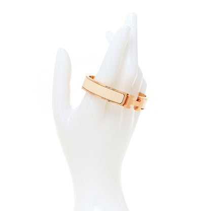 Hermes Enamel Narrow Clic Clac H Bracelet PM Creme 2 of 5