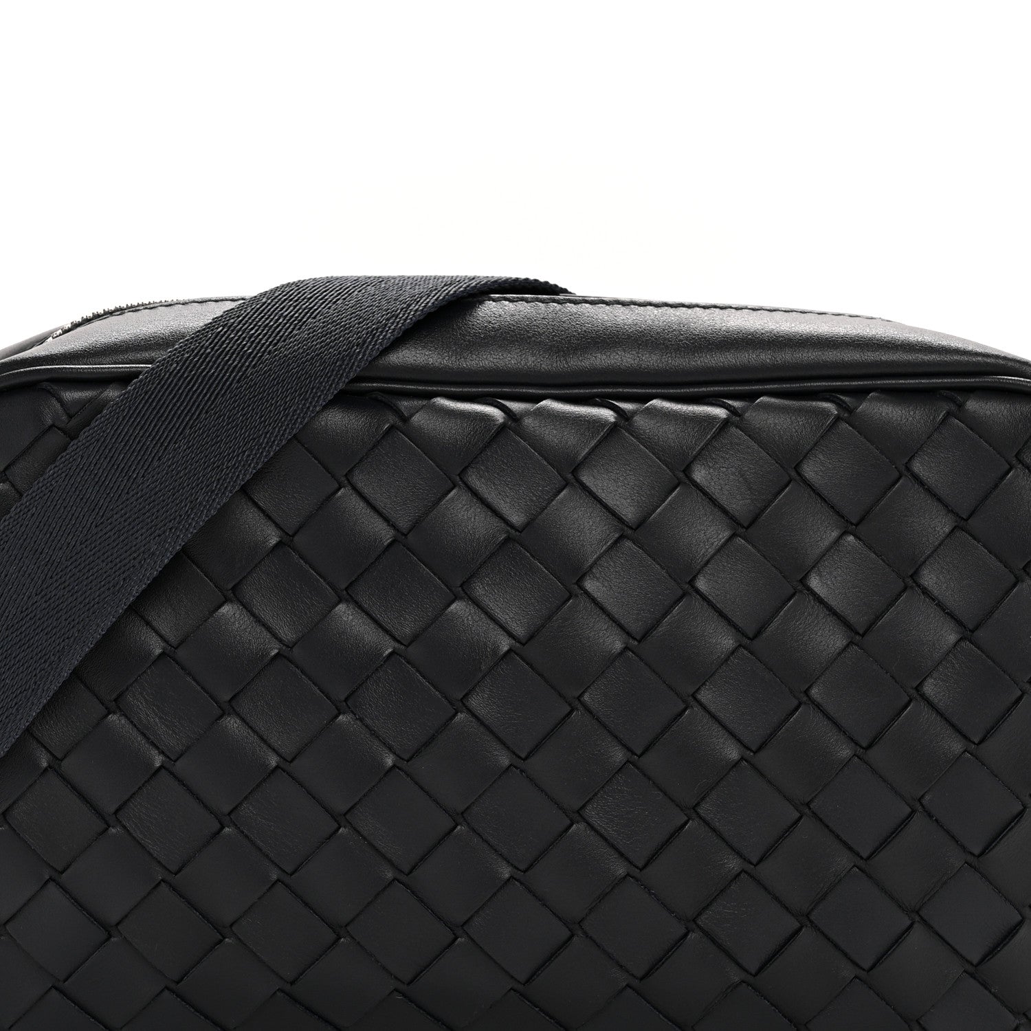Bottega Veneta Calfskin Intrecciato Small Camera Bag Navy 8 of 12