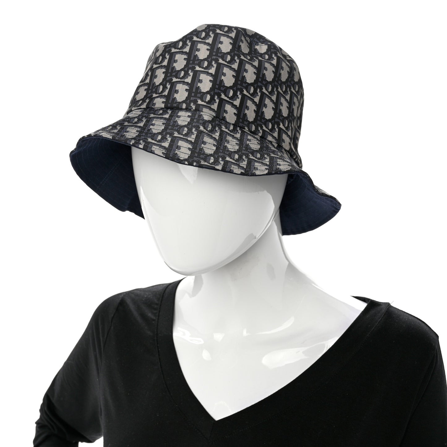 Oblique Reversible Teddy-D Brim Bucket Hat 58 Blue