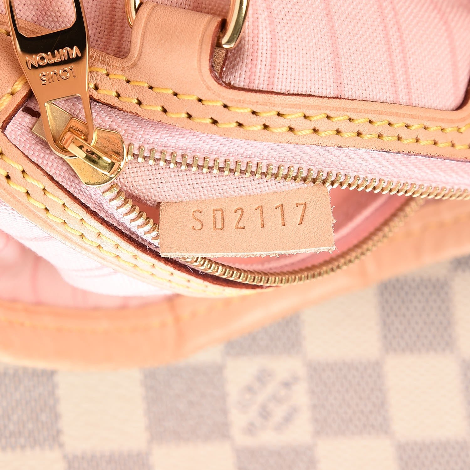 Louis Vuitton Damier Azur Delightful MM Rose Ballerine 7 of 7