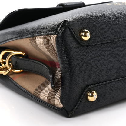 Burberry Derby Calfskin House Check Small Camberley Black 9 of 11