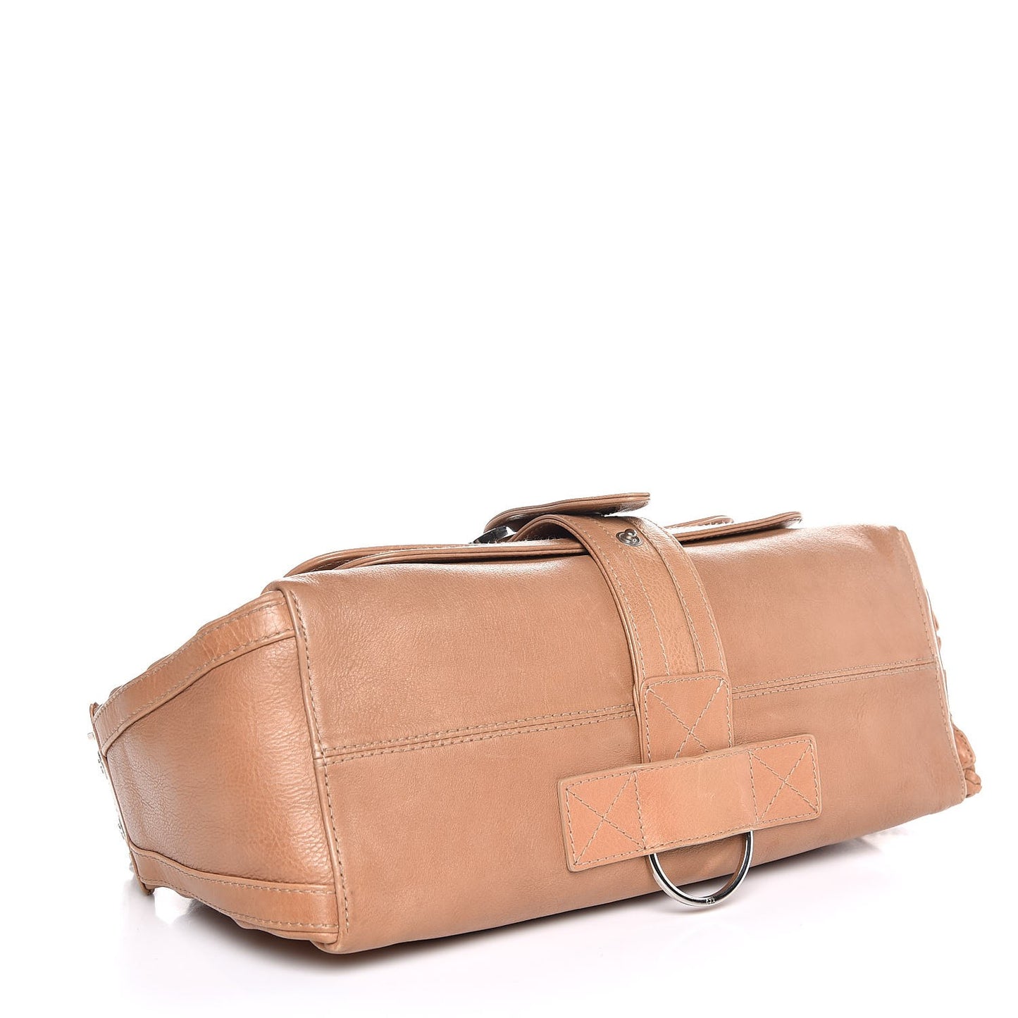 Calfskin Flight East West Bag Camel