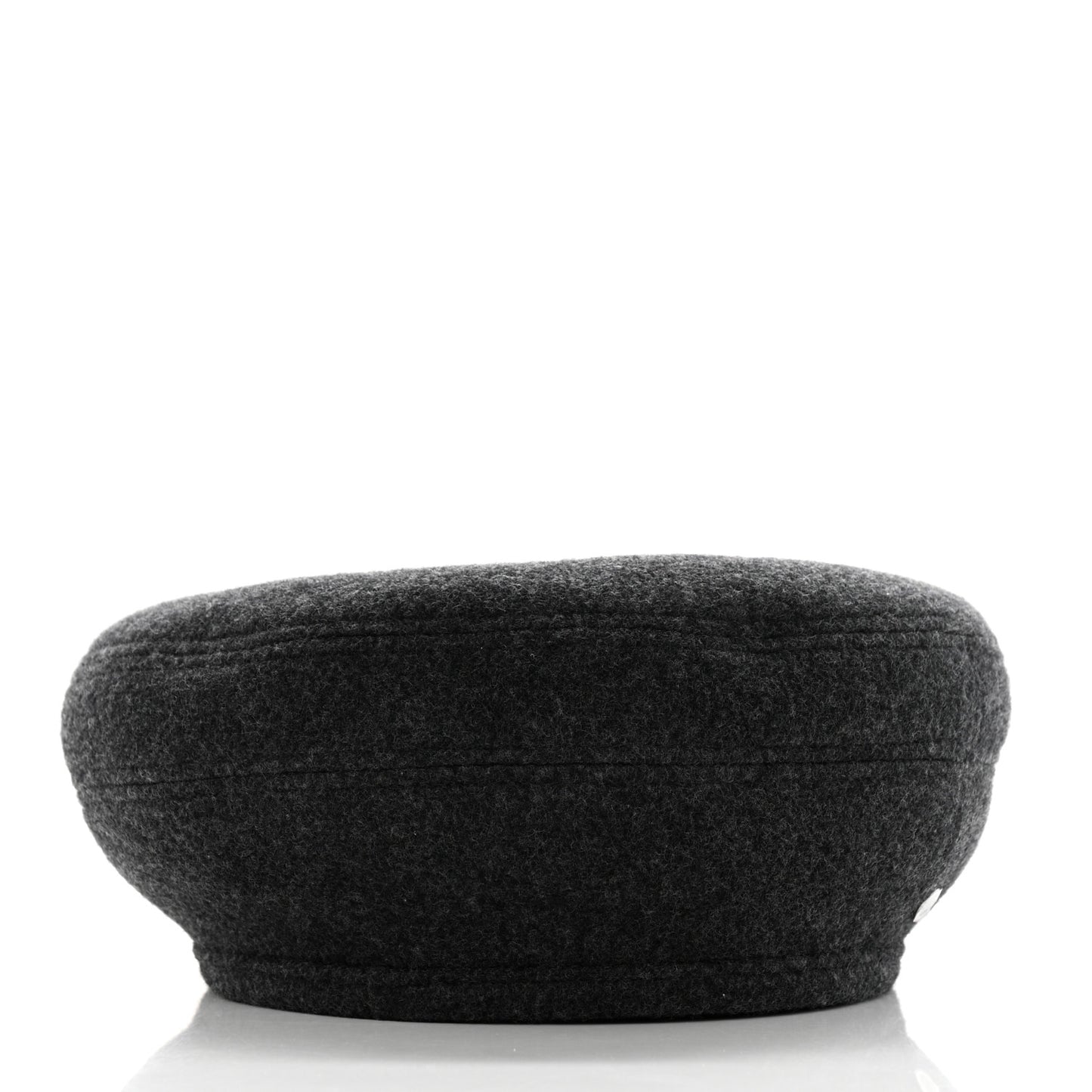 Wool Cashmere Saint Honore Clou De Selle Beret Black