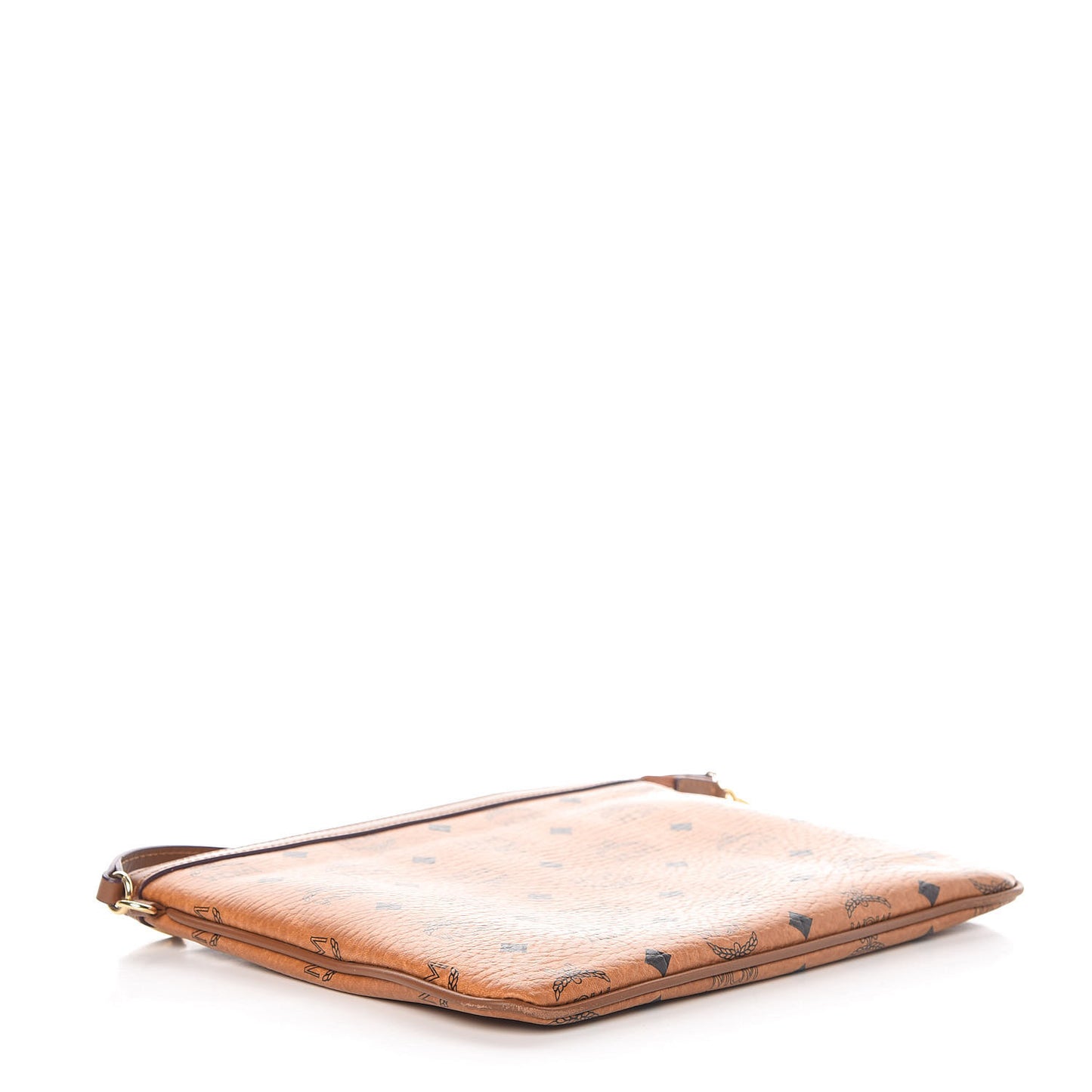 Visetos Medium Stark Wristlet Pouch Cognac