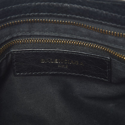 Balenciaga Agneau Classic Hardware S City Logo Strap Black White 8 of 15
