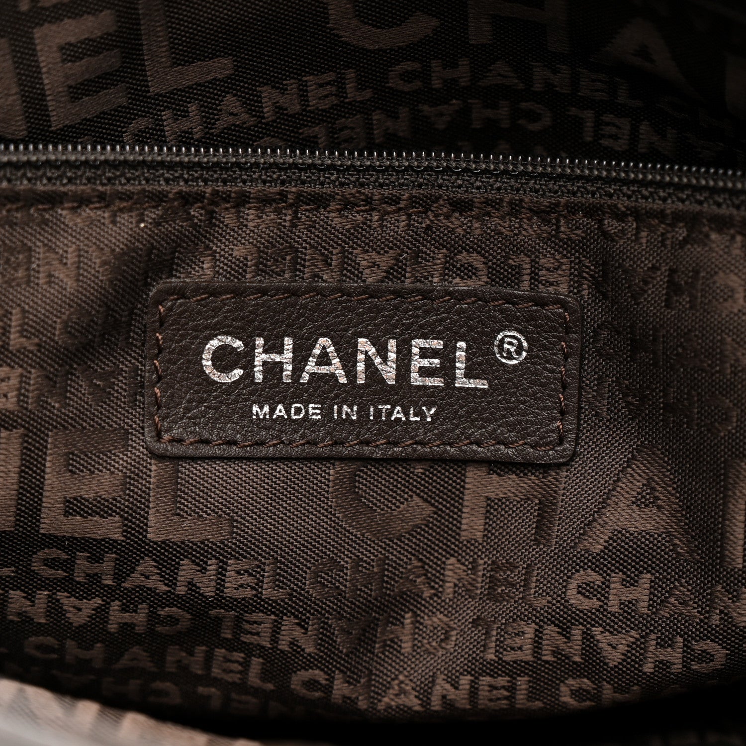 Chanel Calfskin Mademoiselle Lock Cerf Shopper Tote Brown 14 of 31
