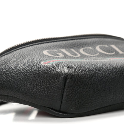 Gucci Grained Calfskin Small Logo Belt Bag Black 9 of 10
